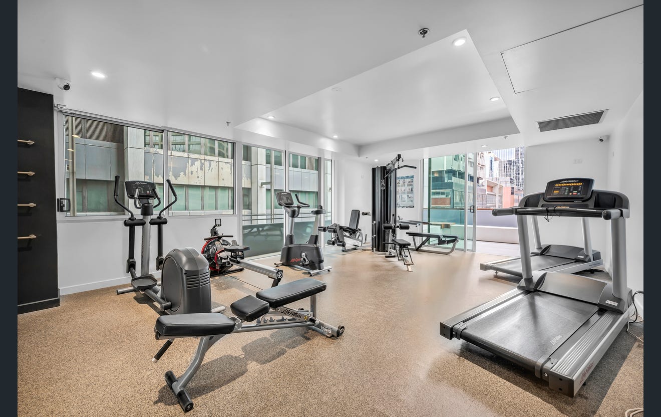 Fully equipped building gym